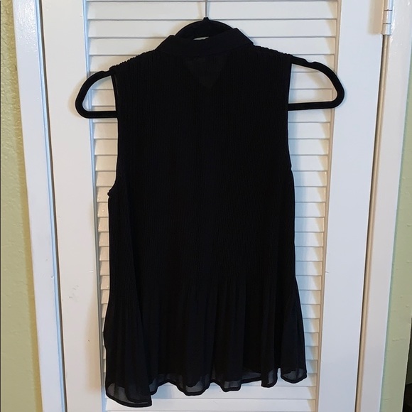 H&M sheer accordion button up - Picture 4 of 4